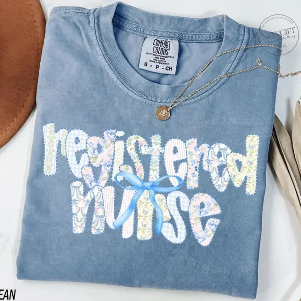 Registered Nurse Floral Graphic T-Shirt